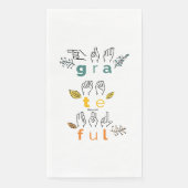 Altijd gebarentaal servet (Voorkant)