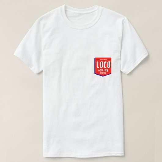 Altijd gek over Tacos - Spaans T-shirt met schimme (Design voorkant)