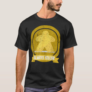 Altijd Gele Meeple Grappig Bordspel Voor T-shirt