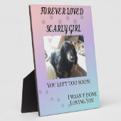 Altijd Geliefde Gradiënt Huisdier Herdenkingstribu Fotoplaat (Zijkant)