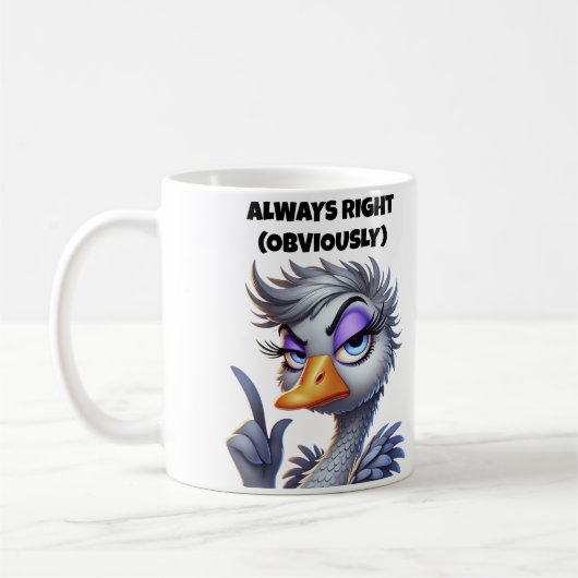 Altijd gelijk, uiteraard mama koffiemok (Links)