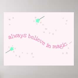 Altijd geloven in magie - Magic Fairy Wands Poster