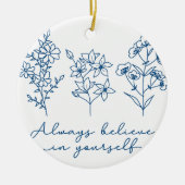 ALTIJD GELOVEN KERAMISCH ORNAMENT (Voorkant)