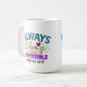 Altijd geloven - Mok (Voorkant links)
