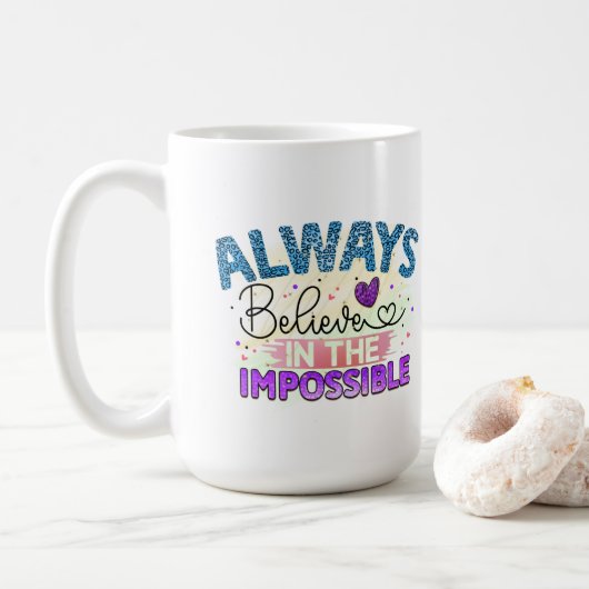 Altijd geloven - Mok (Met donut)