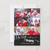 Altijd gelukkig collage - 3x5 foto kerstkaart kaart (Voorkant)