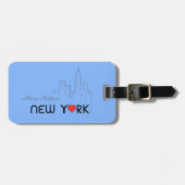 Altijd gelukkig in New York Bagagelabel (Voorkant horizontaal)