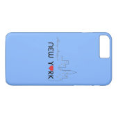 "Altijd gelukkig in New York" Case-Mate iPhone Case (Achterkant (Horizontaal))