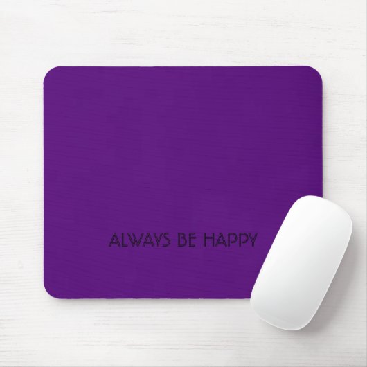 Altijd gelukkig Mousepad zijn - WearYourSmile Muismat (Met muis)