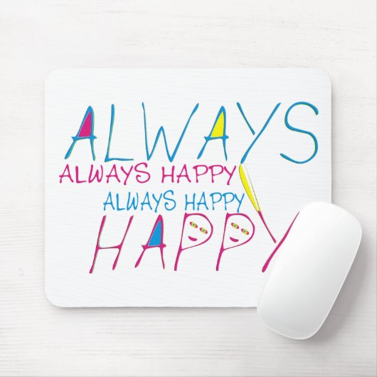 Altijd gelukkig muismat (Met muis)