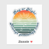 Altijd Genealogie Tijd Sticker (Vel)