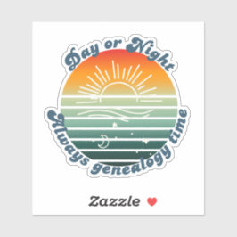 Altijd Genealogie Tijd Sticker