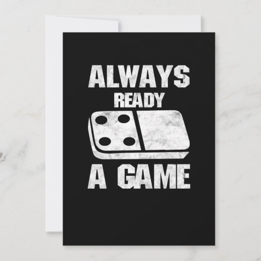 Altijd gereed voor Dominosen Tiles Puzzler Game Gi Kaart (Voorkant)