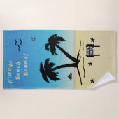 Altijd gestamte keukenhanddoek strandlaken (Voorkant)