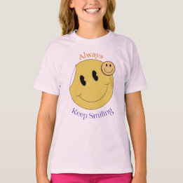 Altijd glimlachen 😊 | Cute positieve quote ontwer T-shirt