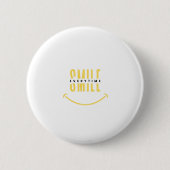 Altijd glimlachen. De beste Button om geluk te del (Voorkant)