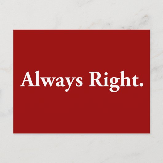 Altijd goed. briefkaart (Voorkant)