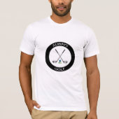 Altijd GOLF Logo Cool White T-Shirt (Voorkant)