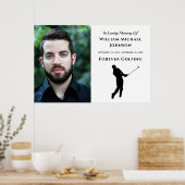 Altijd Golfen Aangepaste Foto Herdenking Funeral Poster (Keuken)