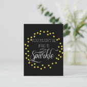 Altijd gouden vormgeving briefkaart (Staand voorkant)