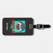 Altijd grappige haai glimlachen, alleen voor een m bagagelabel (Voorkant horizontaal)