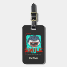 Altijd grappige haai glimlachen, alleen voor een m