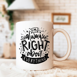 Altijd grappige sarcastische moeder koffiemok