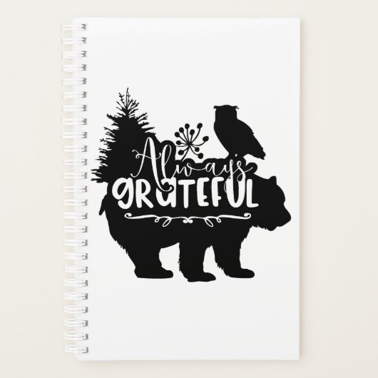 Altijd Grateful Woodland Planner (Voorkant)