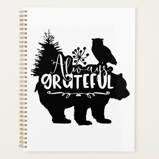 Altijd Grateful Woodland Scene Planner (Voorkant)