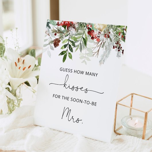 Altijd groene bruiloft raad hoeveel kussen reclamebord met voetstuk