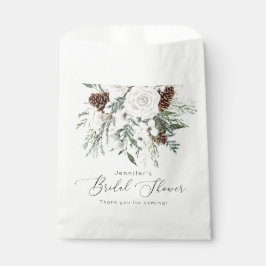 Altijd groene elegante bruidsdouche bedankzakje