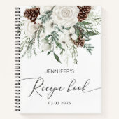 Altijd groene elegante bruidsmeisjes receptenboek notitieboek (Voorkant)