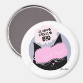 Altijd groot dromen - ronde magneet (Voorkant / Achterkant)