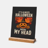 Altijd Halloween Pompoen Heks Ontwerp_1 Acryl Bord (Hoek)