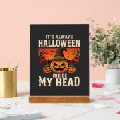 Altijd Halloween Pompoen Heks Ontwerp_1 Acryl Bord (Huwelijk)