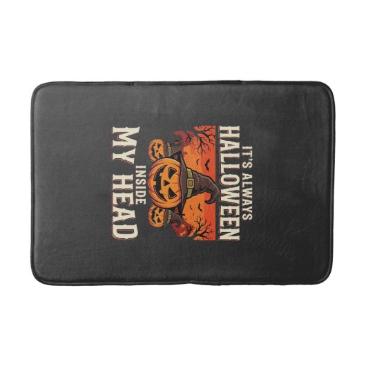 Altijd Halloween Pompoen Heks Ontwerp_1 Badmat (Voorkant)