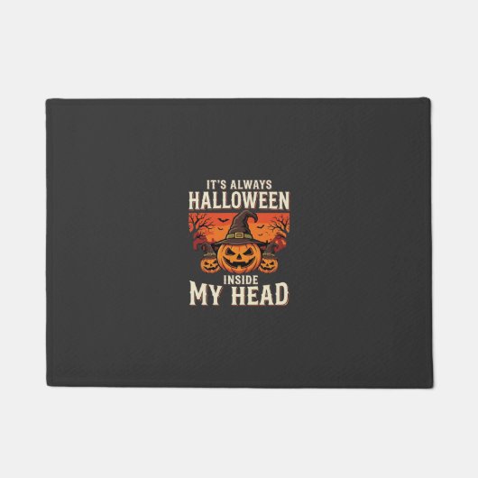 Altijd Halloween Pompoen Heks Ontwerp_1 Deurmat (Voorkant)
