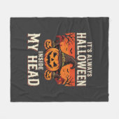 Altijd Halloween Pompoen Heks Ontwerp_1 Fleece Deken (Voorkant (Horizontaal))