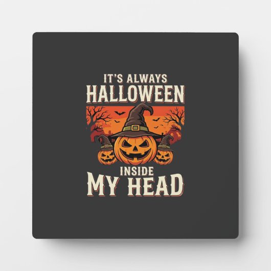 Altijd Halloween Pompoen Heks Ontwerp_1 Fotoplaat (Voorkant)