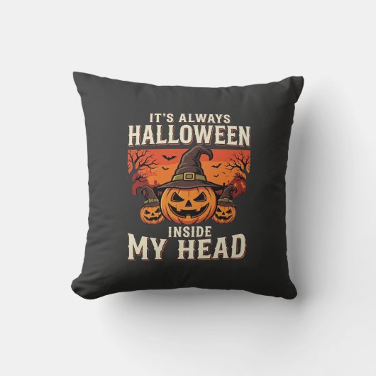 Altijd Halloween Pompoen Heks Ontwerp_1 Kussen (Voorkant)
