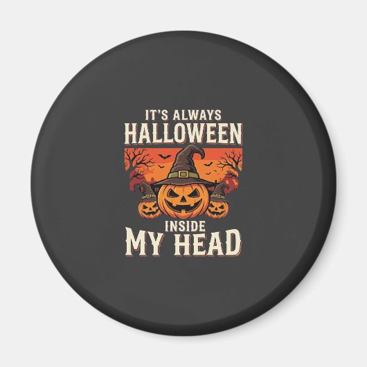 Altijd Halloween Pompoen Heks Ontwerp_1 Magneet (Voorkant)
