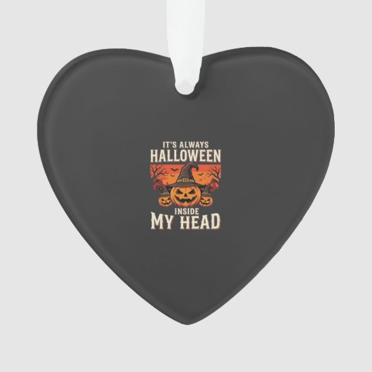Altijd Halloween Pompoen Heks Ontwerp_1 Ornament (voorkant)