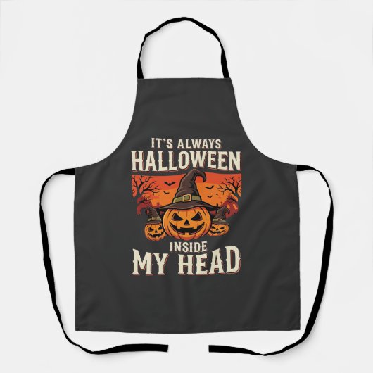 Altijd Halloween Pompoen Heks Ontwerp_1 Schort (Voorkant)