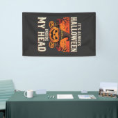 Altijd Halloween Pompoen Heks Ontwerp_1 Spandoek (Beurs)