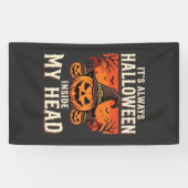 Altijd Halloween Pompoen Heks Ontwerp_1 Spandoek (Horizontaal)