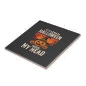 Altijd Halloween Pompoen Heks Ontwerp_1 Tegeltje (Zijkant)