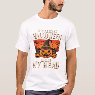 Altijd Halloween Pompoen Heks T-shirt