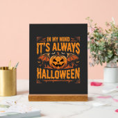 Altijd Halloween Pompoen Vleermuis Vector Ontwerp_ Acryl Bord (Huwelijk)