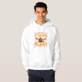 Altijd Halloween Pompoen Vleermuis Vector Ontwerp_ Hoodie (Voorkant volledig)