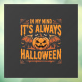 Altijd Halloween Pompoen Vleermuis Vector Ontwerp_ Raamsticker (Vel 3)